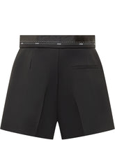 MSGM Shorts Neri con Dettaglio in Vita - Abbigliamento Donna | $store$