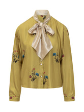 Marni Silk Shirt with Bow and Floral Print - COLLEZIONE TEAM EC | $store$