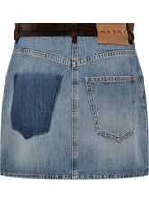 Marni Denim Skirt with Contrast Details - COLLEZIONE TEAM EC | $store$