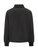 GCDS Black Jacket with Embossed Logo - COLLEZIONE TEAM EC | $store$