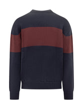 GCDS Blue and Bordeaux Sweater with Logo - COLLEZIONE TEAM EC | $store$
