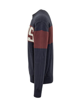 GCDS Blue and Bordeaux Sweater with Logo - COLLEZIONE TEAM EC | $store$