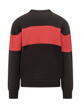 GCDS Black Sweater with Red Band and Logo - COLLEZIONE TEAM EC | $store$