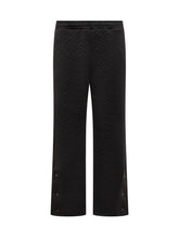 GCDS Black Pants with Embossed Logo - COLLEZIONE TEAM EC | $store$