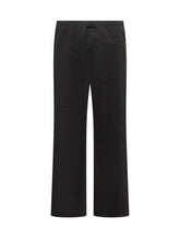 GCDS Black Pants with Embossed Logo - COLLEZIONE TEAM EC | $store$