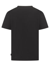 GCDS Black T-shirt with Embossed Logo - COLLEZIONE TEAM EC | $store$