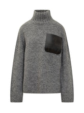JW Anderson maglione con tasca in pelle - Abbigliamento Donna | $store$
