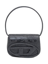 Diesel Black Shoulder Bag with Logo and Glitter Finish - COLLEZIONE TEAM EC | $store$