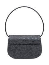 Diesel Black Shoulder Bag with Logo and Glitter Finish - COLLEZIONE TEAM EC | $store$