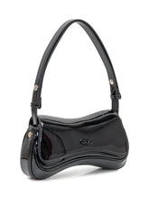 Diesel Black Patent Shoulder Bag - COLLEZIONE TEAM EC | $store$