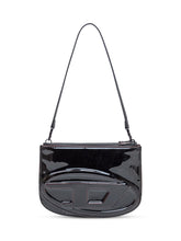 Diesel 1DR Twin Black Patent Shoulder Bag - COLLEZIONE TEAM EC | $store$