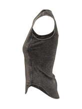 Diesel Black Vintage-Effect Denim Top - COLLEZIONE TEAM EC | $store$