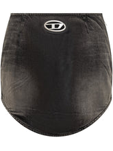 Diesel Black Vintage-Effect Denim Mini Skirt - COLLEZIONE TEAM EC | $store$