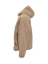 Diesel Beige Teddy Jacket with Logo Zip for Men - COLLEZIONE TEAM EC | $store$