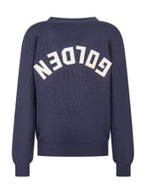 Golden Goose Kids Maglione Blu con Logo - Abbigliamento Bambini | $store$