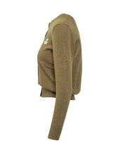 Marant Étoile Cardigan Verde con Logo Ricamato - Abbigliamento Donna | $store$