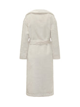 Herno Cappotto in Pelliccia Sintetica Bianco con Cintura - Abbigliamento Donna | $store$