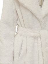 Herno Cappotto in Pelliccia Sintetica Bianco con Cintura - Abbigliamento Donna | $store$