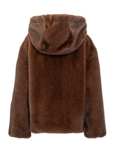 Herno Giacca in Pelliccia Sintetica con Cappuccio Marrone - Abbigliamento Donna | $store$