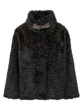 Herno Cappotto Corto in Shearling Sintetico Nero - Abbigliamento Donna | $store$