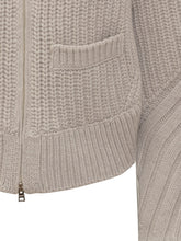 Herno Cardigan con Cappuccio in Maglia e Nylon Beige - Abbigliamento Donna | $store$