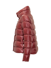 Herno Shiny Red Puffer Jacket with High Collar - COLLEZIONE TEAM EC | $store$