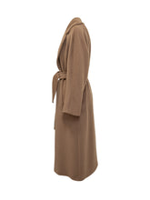 Weekend Max Mara Camel Wool Coat with Belt - COLLEZIONE TEAM EC | $store$