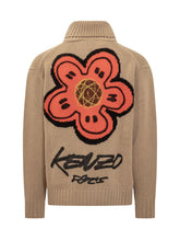 Kenzo Beige Knitted Zip Cardigan for Men - COLLEZIONE TEAM EC | $store$