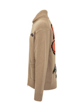 Kenzo Beige Knitted Zip Cardigan for Men - COLLEZIONE TEAM EC | $store$