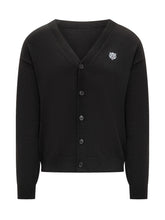 Kenzo Black Tiger Logo Cardigan for Men - COLLEZIONE TEAM EC | $store$
