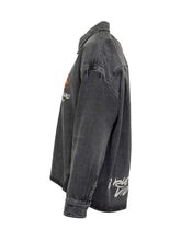 Kenzo Black Denim Shirt with Floral Embroidery - COLLEZIONE TEAM EC | $store$