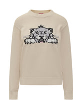 Kenzo Beige Sweater with Tiger Embroidery - COLLEZIONE TEAM EC | $store$