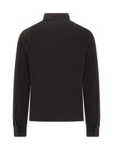 Stone Island Polo Manica Lunga con Logo Nero Uomo - Abbigliamento Uomo | $store$