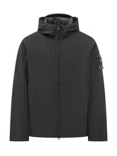 Stone Island Giacca Softshell con Cappuccio Nero - Abbigliamento Uomo | $store$