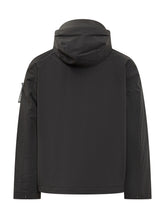 Stone Island Giacca Softshell con Cappuccio Nero - Abbigliamento Uomo | $store$