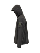 Stone Island Giacca Softshell con Cappuccio Nero - Abbigliamento Uomo | $store$