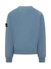 Felpa Stone Island in Cotone Azzurro - Abbigliamento Uomo | $store$