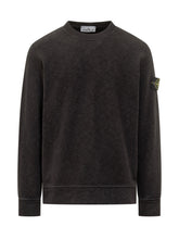 Stone Island Black Logo Sweatshirt - COLLEZIONE TEAM EC | $store$