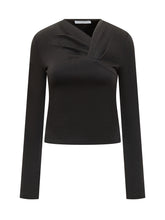 Iro black top with crossover neckline - COLLEZIONE TEAM EC | $store$