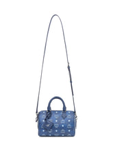 MCM Ella VI Boston Bag in Blue Visetos - COLLEZIONE TEAM EC | $store$