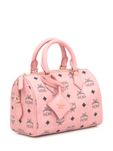 MCM Ella VI Boston Bag in Pink Visetos - COLLEZIONE TEAM EC | $store$