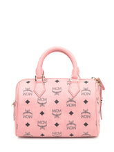 MCM Ella VI Boston Bag in Pink Visetos - COLLEZIONE TEAM EC | $store$