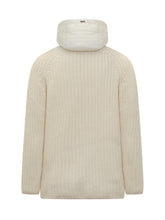 Herno Cardigan in Maglia con Cappuccio Imbottito - Abbigliamento Uomo | $store$