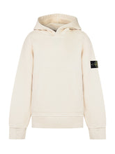 Felpa con Cappuccio Avorio Stone Island Kids - Abbigliamento Bambini | $store$