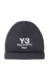 Y-3 Beanie Nero Logo Yohji Yamamoto - Accessori Uomo | $store$