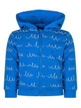 Stella McCartney Kids Blue Hoodie with Wave Print - COLLEZIONE TEAM EC | $store$