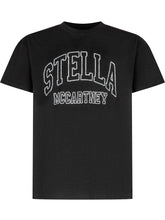 Stella McCartney Black T-Shirt with Contrast Logo - COLLEZIONE TEAM EC | $store$