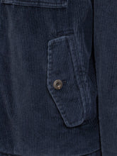 Fay Giacca in Velluto Blu con Collo Alto e Zip - Abbigliamento Uomo | $store$