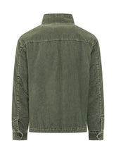Fay Giacca in Velluto Verde con Collo Alto e Zip - Abbigliamento Uomo | $store$