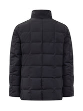 Fay Piumino Blu con Collo alla Coreana e Bottoni - Abbigliamento Uomo | $store$